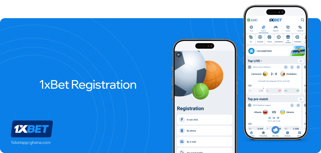 1xbet betapk Ghana Registration